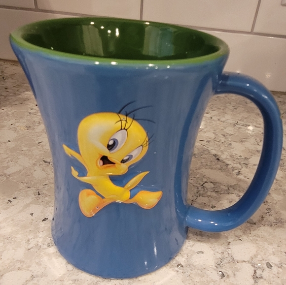 Tindex Other - Tweety Bird 3D Loonie Toons Blue Coffee Tea Mug​​​​